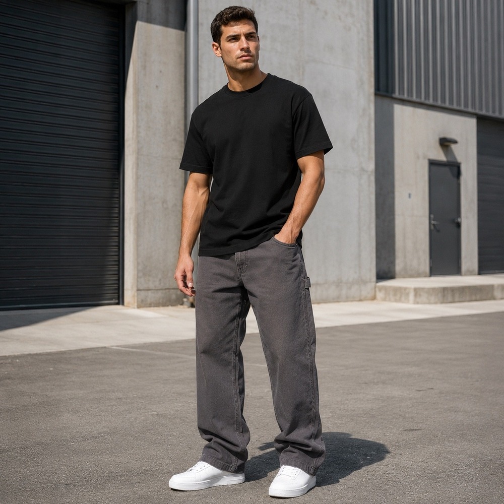 Brahma Pants Mens 32x32 Grey Charcoal Sky Carpenter Work Canvas Utility Straight